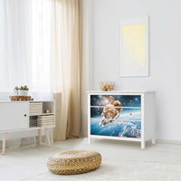 Möbelfolie Outer Space - IKEA Hemnes Kommode 3 Schubladen - Wohnzimmer