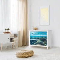 Möbelfolie Underwater World - IKEA Hemnes Kommode 3 Schubladen - Wohnzimmer