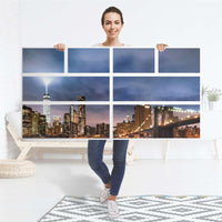 Möbelfolie Brooklyn Bridge - IKEA Hemnes Kommode 8 Schubladen - Folie