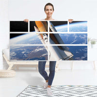 Möbelfolie Space Traveller - IKEA Hemnes Kommode 8 Schubladen - Folie