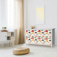 Möbelfolie Cars - IKEA Hemnes Kommode 8 Schubladen - Kinderzimmer