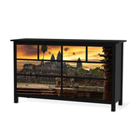 Möbelfolie Angkor Wat - IKEA Hemnes Kommode 8 Schubladen - schwarz