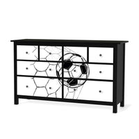 Möbelfolie Eingenetzt - IKEA Hemnes Kommode 8 Schubladen - schwarz
