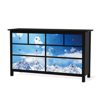 Möbelfolie Everest - IKEA Hemnes Kommode 8 Schubladen - schwarz