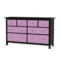 Möbelfolie Flieder Light - IKEA Hemnes Kommode 8 Schubladen - schwarz