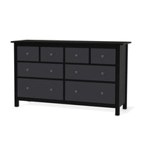 Möbelfolie Grau Dark - IKEA Hemnes Kommode 8 Schubladen - schwarz