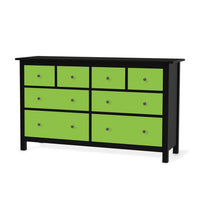 Möbelfolie Hellgrün Dark - IKEA Hemnes Kommode 8 Schubladen - schwarz