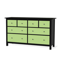 Möbelfolie Hellgrün Light - IKEA Hemnes Kommode 8 Schubladen - schwarz