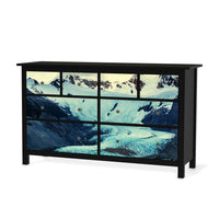 Möbelfolie Patagonia - IKEA Hemnes Kommode 8 Schubladen - schwarz