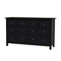 Möbelfolie Schwarz - IKEA Hemnes Kommode 8 Schubladen - schwarz