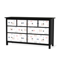 Möbelfolie Sweet Dreams - IKEA Hemnes Kommode 8 Schubladen - schwarz