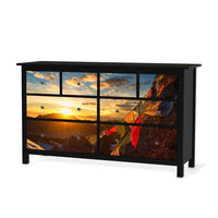 Möbelfolie Tibet - IKEA Hemnes Kommode 8 Schubladen - schwarz