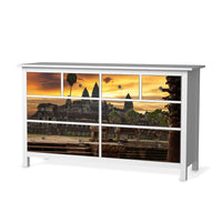 Möbelfolie Angkor Wat - IKEA Hemnes Kommode 8 Schubladen - weiss