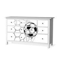 Möbelfolie Eingenetzt - IKEA Hemnes Kommode 8 Schubladen - weiss