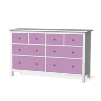 Möbelfolie Flieder Light - IKEA Hemnes Kommode 8 Schubladen - weiss