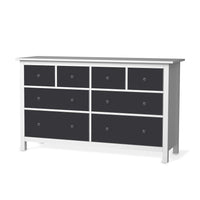Möbelfolie Grau Dark - IKEA Hemnes Kommode 8 Schubladen - weiss