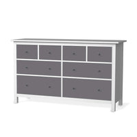 Möbelfolie Grau Light - IKEA Hemnes Kommode 8 Schubladen - weiss