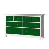 Möbelfolie Grün Dark - IKEA Hemnes Kommode 8 Schubladen - weiss