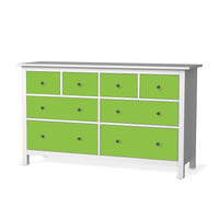 Möbelfolie Hellgrün Dark - IKEA Hemnes Kommode 8 Schubladen - weiss
