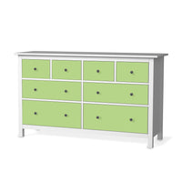 Möbelfolie Hellgrün Light - IKEA Hemnes Kommode 8 Schubladen - weiss