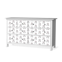 Möbelfolie Hoppel - IKEA Hemnes Kommode 8 Schubladen - weiss
