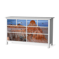 Möbelfolie Outback Australia - IKEA Hemnes Kommode 8 Schubladen - weiss