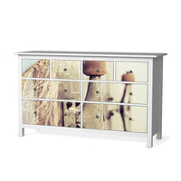 Möbelfolie Skateboard - IKEA Hemnes Kommode 8 Schubladen - weiss
