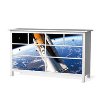 Möbelfolie Space Traveller - IKEA Hemnes Kommode 8 Schubladen - weiss