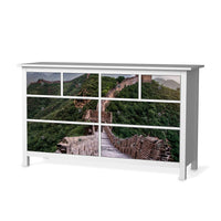 Möbelfolie The Great Wall - IKEA Hemnes Kommode 8 Schubladen - weiss