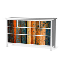 Möbelfolie Wooden - IKEA Hemnes Kommode 8 Schubladen - weiss