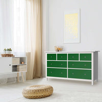 Möbelfolie Grün Dark - IKEA Hemnes Kommode 8 Schubladen - Wohnzimmer