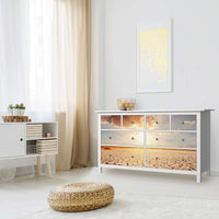 Möbelfolie Savanne - IKEA Hemnes Kommode 8 Schubladen - Wohnzimmer