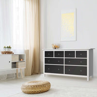 Möbelfolie Schwarz - IKEA Hemnes Kommode 8 Schubladen - Wohnzimmer