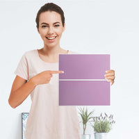 Möbelfolie IKEA Flieder Light - IKEA Expedit Regal Schubladen - Folie