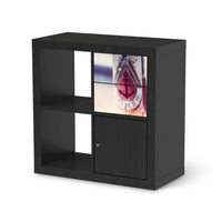 Möbelfolie IKEA Anker 2 - IKEA Expedit Regal Schubladen - schwarz