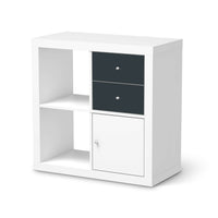 Möbelfolie IKEA Blaugrau Dark - IKEA Expedit Regal Schubladen - weiss