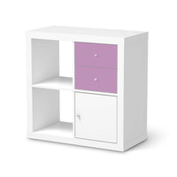 Möbelfolie IKEA Flieder Light - IKEA Expedit Regal Schubladen - weiss