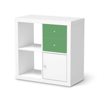 Möbelfolie IKEA Grün Light - IKEA Expedit Regal Schubladen - weiss