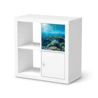 Möbelfolie IKEA Underwater World - IKEA Expedit Regal Schubladen - weiss