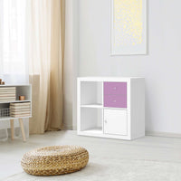 Möbelfolie IKEA Flieder Light - IKEA Expedit Regal Schubladen - Wohnzimmer