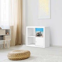 Möbelfolie IKEA Green Sea Turtle - IKEA Expedit Regal Schubladen - Wohnzimmer
