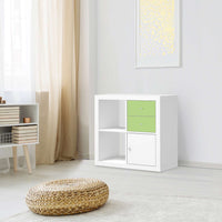 Möbelfolie IKEA Hellgrün Light - IKEA Expedit Regal Schubladen - Wohnzimmer
