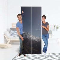 Möbelfolie IKEA Mountain Sky - IKEA Pax Schrank 236 cm Höhe - 2 Türen - Folie