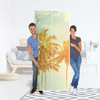 Möbelfolie IKEA Sun Flair - IKEA Pax Schrank 236 cm Höhe - 2 Türen - Folie