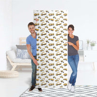 Möbelfolie IKEA Working Cars - IKEA Pax Schrank 236 cm Höhe - 2 Türen - Folie