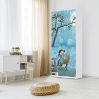 Möbelfolie IKEA Nocturnal Pleasure - IKEA Pax Schrank 236 cm Höhe - 2 Türen - Kinderzimmer