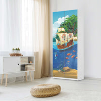 Möbelfolie IKEA Pirates - IKEA Pax Schrank 236 cm Höhe - 2 Türen - Kinderzimmer