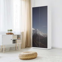Möbelfolie IKEA Mountain Sky - IKEA Pax Schrank 236 cm Höhe - 2 Türen - Schlafzimmer