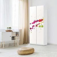 Möbelfolie IKEA Splash 2 - IKEA Pax Schrank 236 cm Höhe - 2 Türen - Schlafzimmer