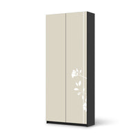 Möbelfolie IKEA Florals Plain 3 - IKEA Pax Schrank 236 cm Höhe - 2 Türen - schwarz